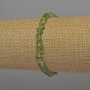Chrysoprase chips bracelet, 5x3 mm, 18 cm stretch