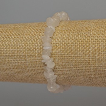 Adularia chip bracelet, 7×2 mm, length 18 cm, stretch