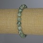 Bracelet with Moss Agate Faceted Beads, 8 mm diameter, 18 cm length, stretch