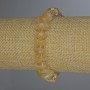 Bracelet with Citrine Faceted Beads 9-16×5 mm ± with 3 mm seed beads, 18 cm stretch