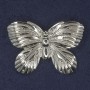 Butterfly Brooch, silver-toned metal, 42x30 mm+