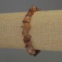 Carnelian Chip Bracelet, bead size 7-12×4 mm ±, length 18 cm stretch