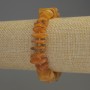 Amber chip bracelet 12×3.5 mm with 3 mm seed beads, length 18 cm, stretch