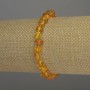 Amber Haltivka Bracelet, 7x5 mm beads, 2 mm seed beads, 18 cm stretch