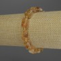 Citrine Faceted Cylinder Bracelet, diameter 13×8 mm, 4 mm beads, length 18 cm, stretch