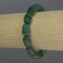 Agate Barrel Bracelet, diameter 14x10 mm, 18 cm stretch