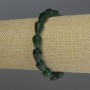 Chrysoprase Drop Bracelet, 12×8 mm diameter, 18 cm length, stretch