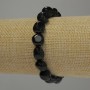 Tumbled Agate Bracelet, diameter 10-13×10 mm, length 18 cm stretch