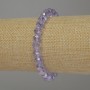 Czech crystal rondelle bracelet, 8x6 mm, 18 cm long, stretch