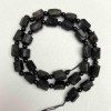 Tourmaline Schorl Beads - Chips 8-12×7 mm, Bead 4 mm, Length 40 cm