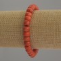 Coral Bracelet (Artificial) Rondelle Beads, 8×6 mm, 18 cm stretch