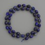 Natural Lazurite Beads, Faceted Seed Beads, 8×6 mm, with 3 mm beads, 39 cm long