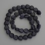 Beads Synthetic Aventurine Blue Sand Heart, 10x10mm, on a thread, 39cm+