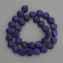 Lapis lazuli heart beads 12x12mm ± on thread, length 37 cm+
