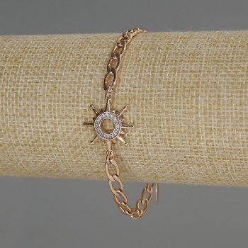 Xuping 18K Gold Plating Bracelet, 5mm Diameter, 1.5mm Thick, Length 17-21cm with Extension Chain