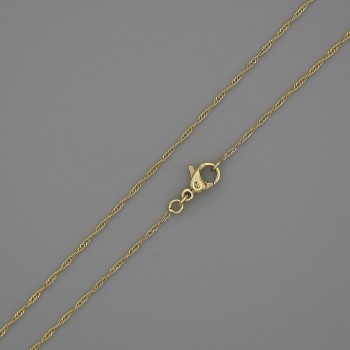 Xuping Chain with 18K Gold Plating, 0.5 mm Thick, 56 cm Length