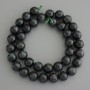 Emerald Fuxite (Muscovite) Smooth Bead, 10 mm Diameter ±, on a Thread, Length 39 cm+