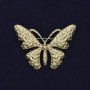 Butterfly Brooch in gold-tone metal, 41x30mm +