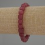 Tourmaline Cube Bracelet, 7x7 mm, 18 cm stretch