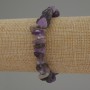 Amethyst chip bracelet, diameter 7–14×4–7 mm, stretched length 18 cm