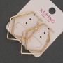 Xuping Earrings, 4 mm diameter, 37 mm length, 18K Gold Plating