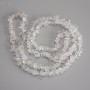 Rock crystal chip beads, diameter 10x3-5mm+-, length 76 cm+- on a thread