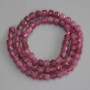 Faceted Tourmaline Cube Beads 5x5mm ± on Thread, Length 36 cm