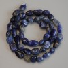 Sodalite Faceted Beads, diameter 8–12×7 mm, length about 40 cm on a thread