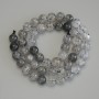 Herkimer Quartz Beads - Diamond Quartz Smooth Round Beads, 8mm, Length 40cm