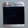 Brooch Display Pad, Black Velvet, 7×6 cm, Black Plastic, 100 pcs