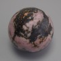 Souvenir sphere made of natural rhodonite, diameter 30 mm+