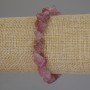 Bracelet Strawberry Quartz Chips, 8x3-5 mm diameter, 18 cm length, stretch