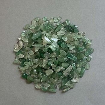 Natural Green Aventurine Chip, Undrilled, 5-10×4-6 mm ± (per 100 g)