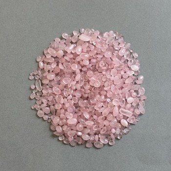 Natural Pink Quartz Stone Undrilled Chip 3.5-9 × 3.5 mm +/- (per 100 g +/-)