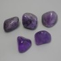 Amethyst natural stone souvenir assortment, sizes 22–37×20–22 mm ±, price per 100 g, packaging 100 g (per 100 g ±)