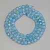Faceted Topaz Beads, Cube-Shaped, 4mm Diameter ± on Thread, Length 38cm+