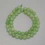Chrysolite Olivine Beads, 8mm Smooth Round Beads on Thread, Length 38cm+