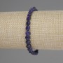 Sugilite Bracelet with Faceted Coin Beads, 6mm, 18cm, Stretch