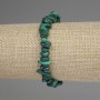 Malachite chip bracelet 5-9×3-4 mm +/-, length 18 cm +/- stretch