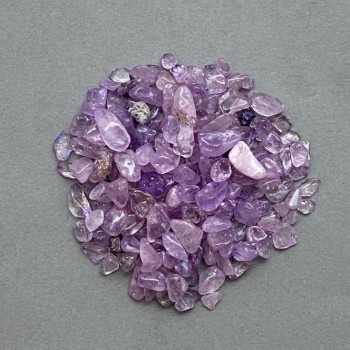 Natural Amethyst Chip, Faceted, Hole-Free 3-12×3-6 mm +/- (per 100 g +/-)