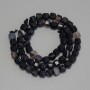 Faceted cube agate beads, 5×5 mm, 30 cm long on thread