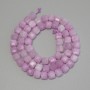 Kunzite Beads, Faceted Cube, 5x5 mm Diameter, 32 cm Length on Cord