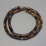 Tiger's Eye Beads Cylindrical, diameter 6x6mm, length 38cm on thread