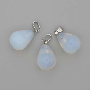 Moonstone Drop Pendant 19x13mm, length 29mm