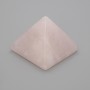 Pyramid souvenir natural stone Pink quartz, length 30x30 mm ±, width 25 mm ±