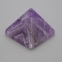 Amethyst Natural Stone Pyramid, 38x38mm length and 33mm width