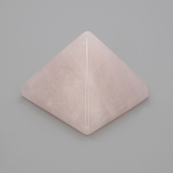 Pink Quartz Pyramid — natural stone keepsake, dimensions 38x38 mm length, 33 mm width ±