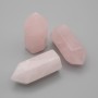 Souvenir pencil made of natural rose quartz, diameter 36x16 mm (price per 1 piece)