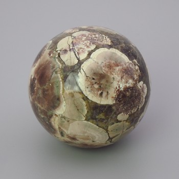 Souvenir sphere made of natural landscape jasper, diameter 44 mm ± weight from 100 g (Price per 100 g)
