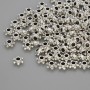 Bead insert findings, metal color silver, diameter 5×2.5 mm, hole diameter ~2.8 mm, packaging 20 g (~130 pcs)